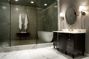 bathroom-black-white-counter-top